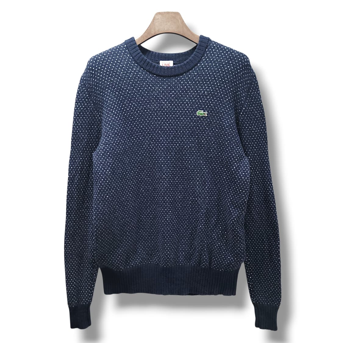 [105/5] 라코스테 네이비 토트 울&폴리 니트 상품이미지1