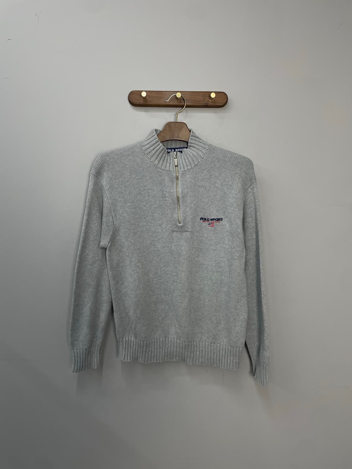 폴로 스포츠 그레이 반집업 니트집업 H1079 상품이미지2