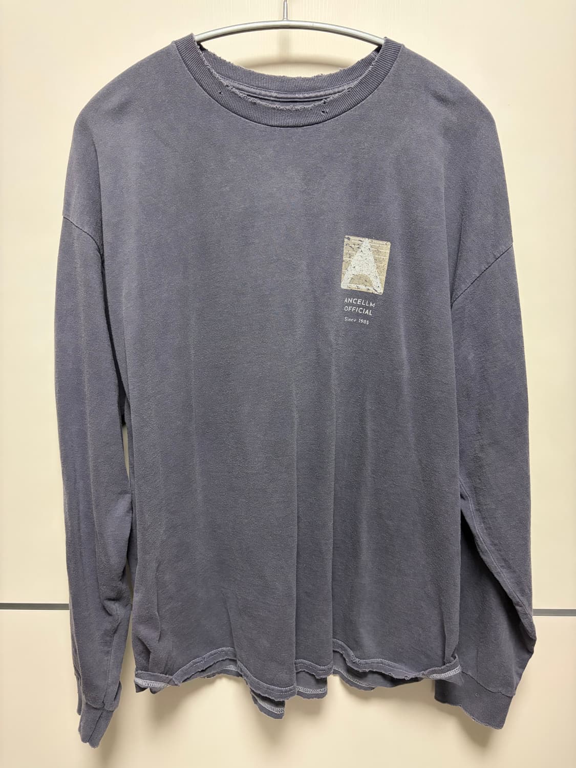 안셀름 25ss 로고 롱슬리브 F Purple 상품이미지2