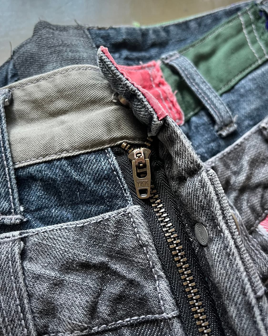 90-00s Antfui Jeans Double Waist Denim 상품이미지6