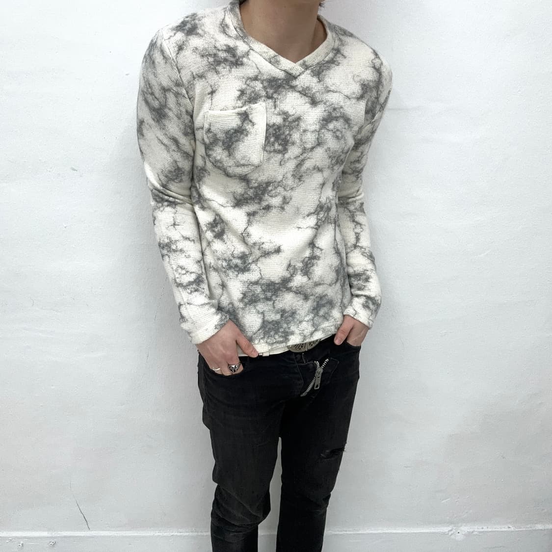 Moussy lightning v-neck long sleeve 상품이미지2