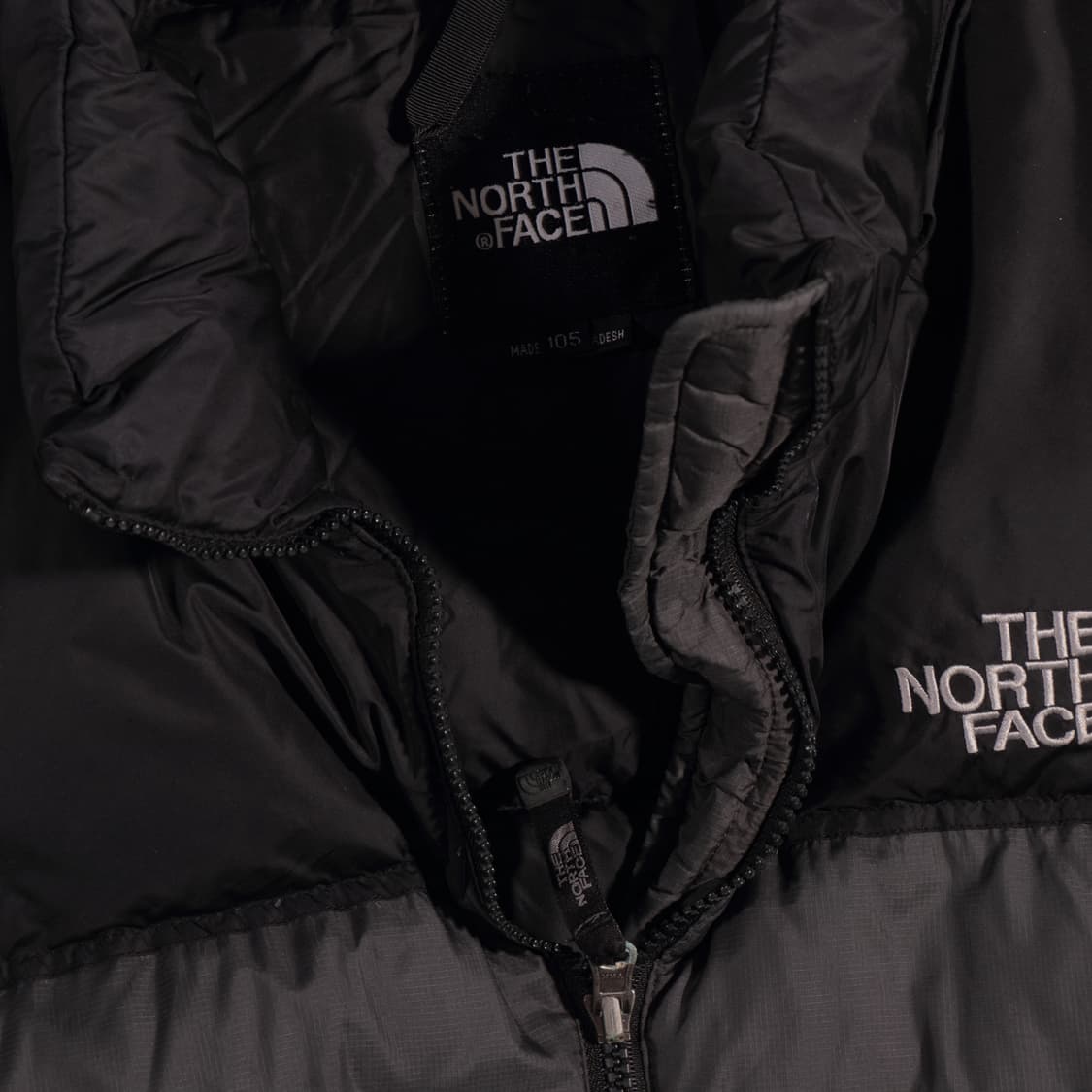 00s 노스페이스 눕시 700 패딩 회색 상품이미지4