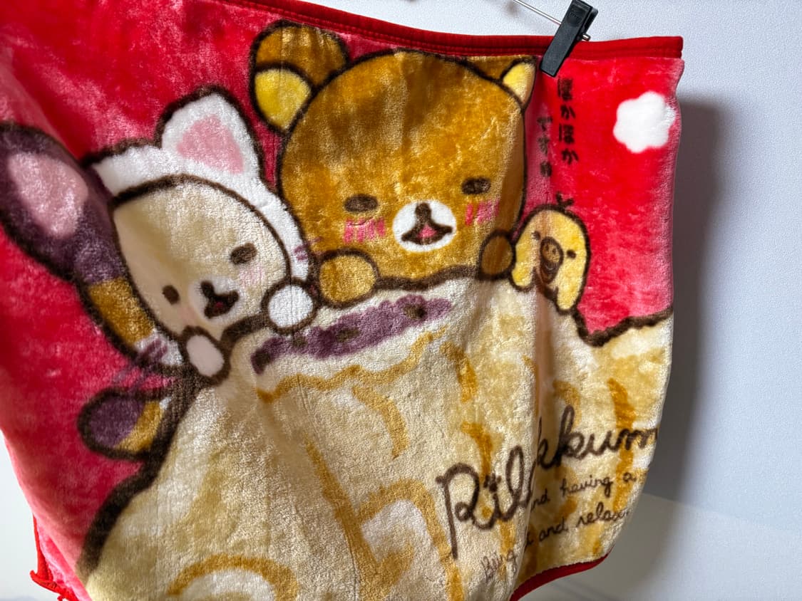 리락쿠마 붕어빵 일본 담요 빈티지 인형 모리걸  상품이미지2