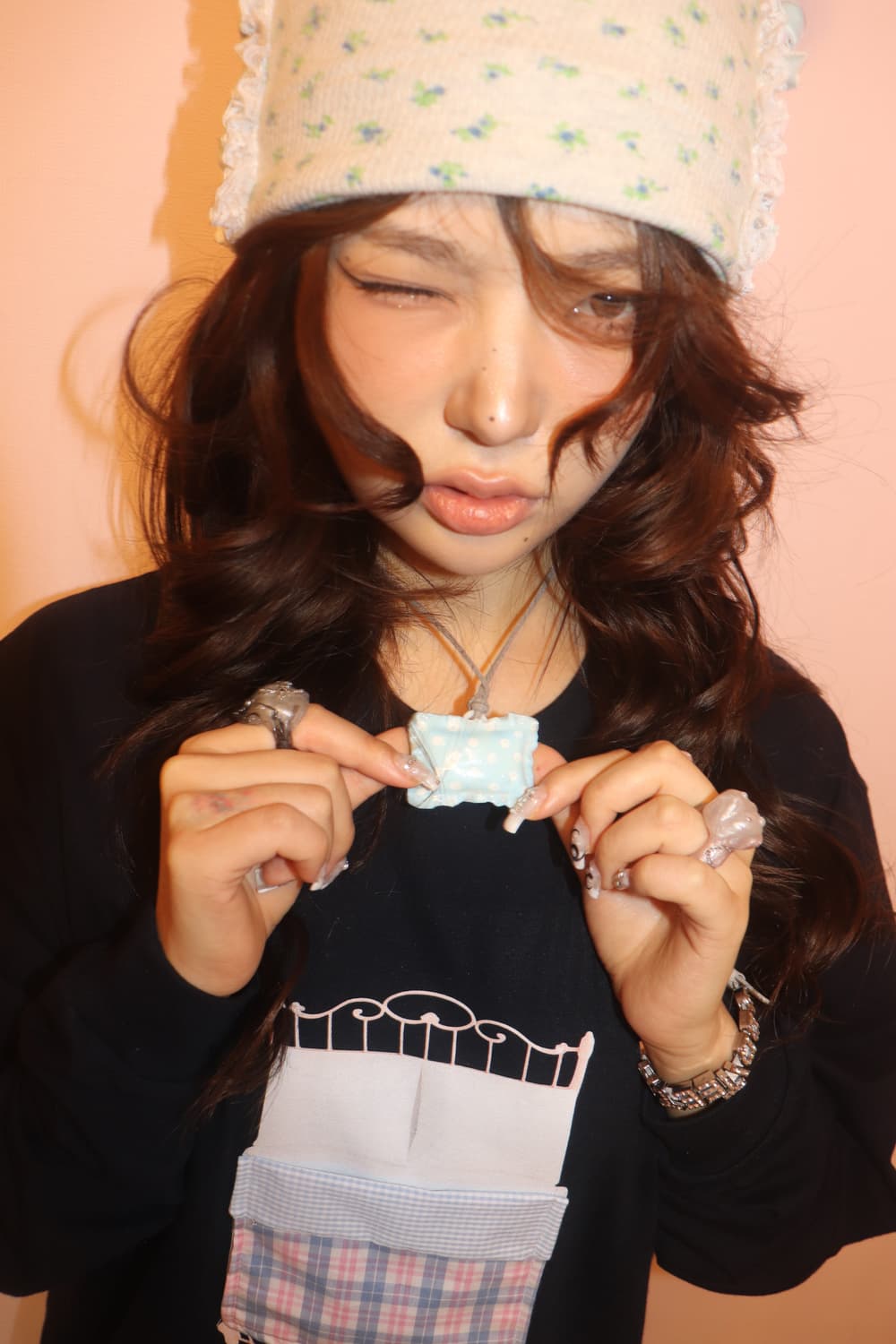 Secret Tooth Pillow Necklace (Blue) 상품이미지4