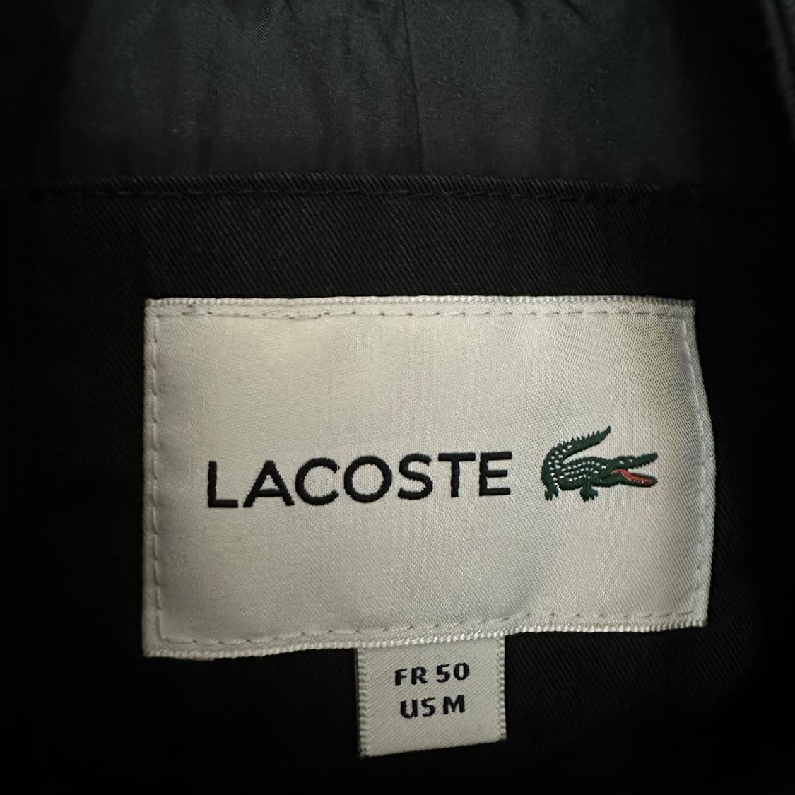 100 라코스테 피쉬테일 야상 블랙 상품이미지4