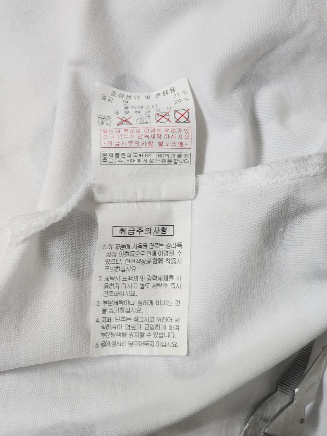 뉴에라 LA 다저스 도트 패턴 반팔 티셔츠 화이트 95(M) 상품이미지6