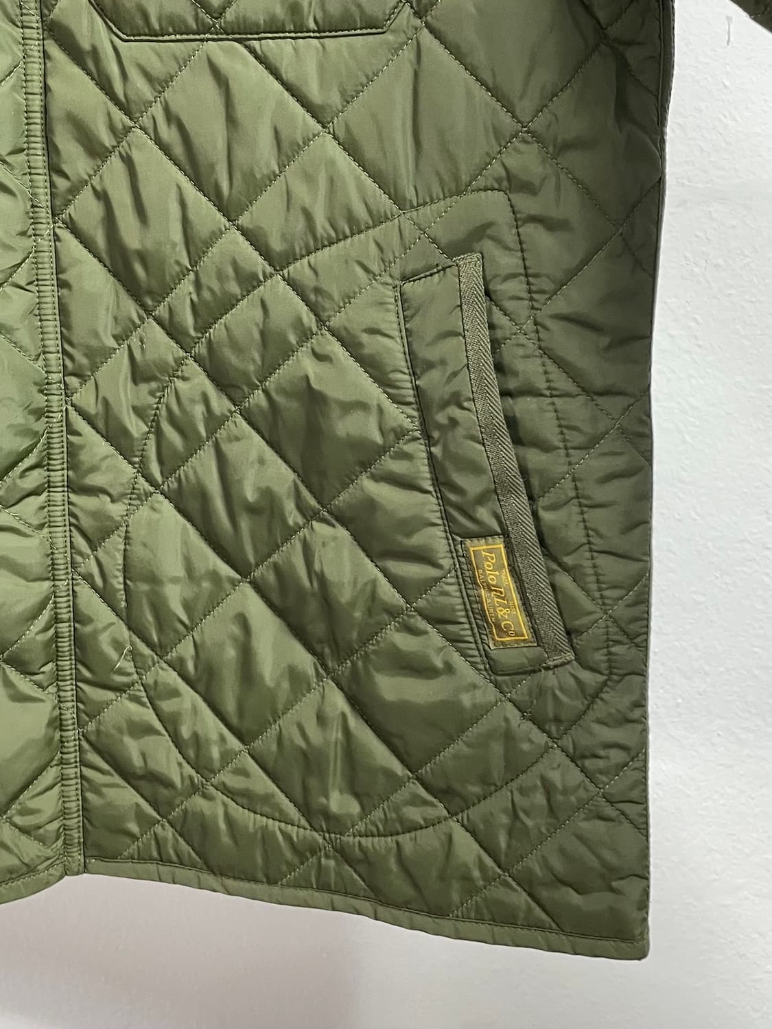 폴로 랄프로렌 신형 카키 퀼팅 자켓  (on.53)   상품이미지5