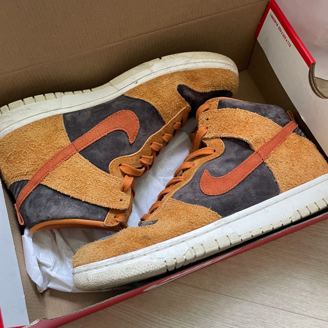 나이키 덩크하이 다크커리 265mm 상품이미지5