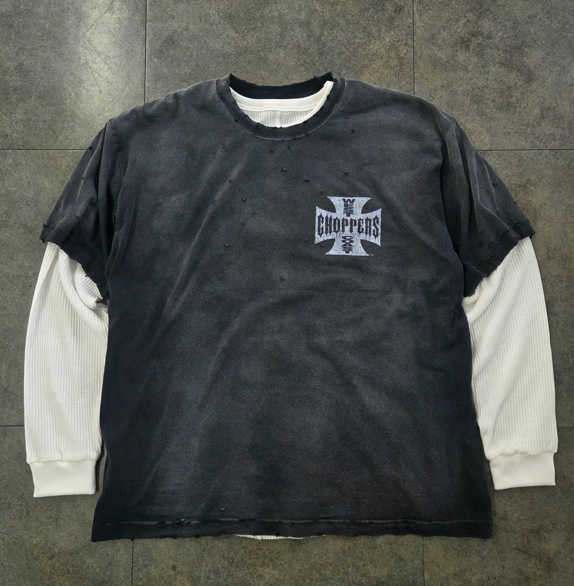 빈티지 긴팔 레이어드 티셔츠 상품이미지1