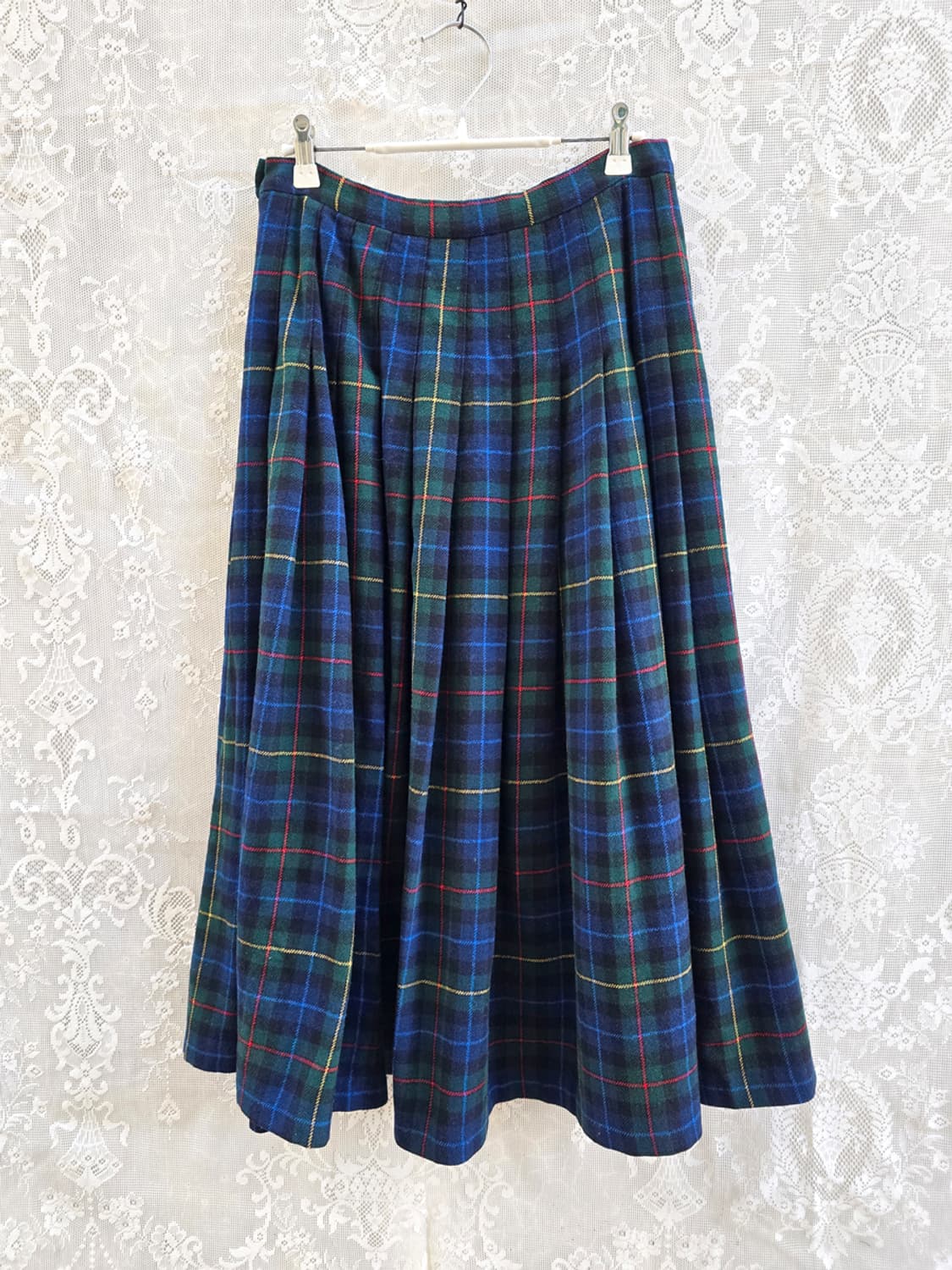 70s 펜들턴 스미스 타탄 체크 주름 스커트 (made in usa) 상품이미지5