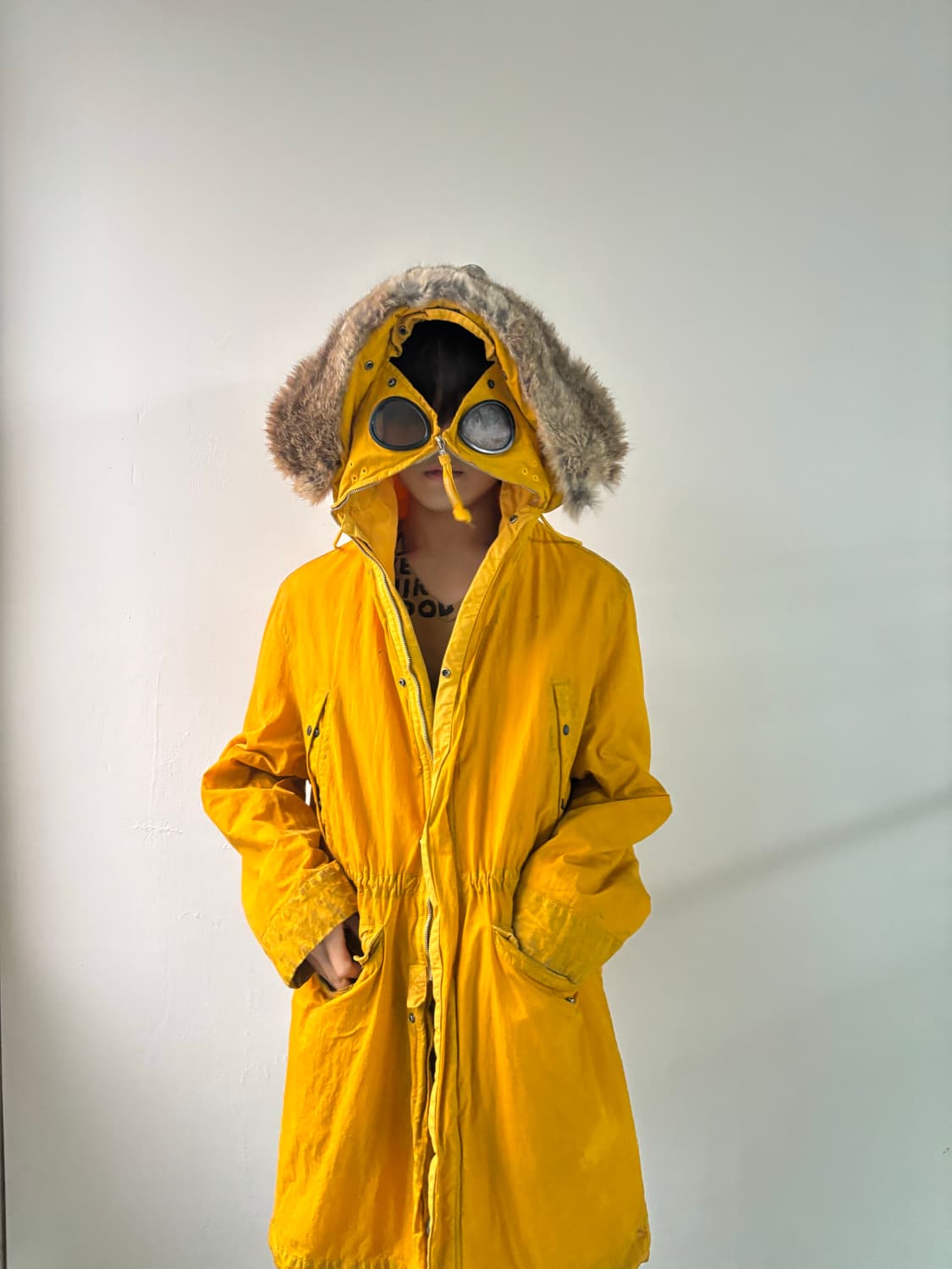 C.P 컴퍼니 고글 후드 파카 상품이미지2