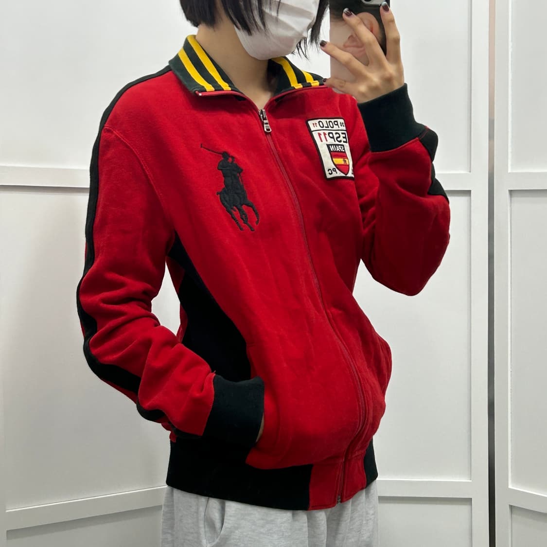 폴로 랄프로렌 레드 스페인 코튼 집업자켓 상품이미지2