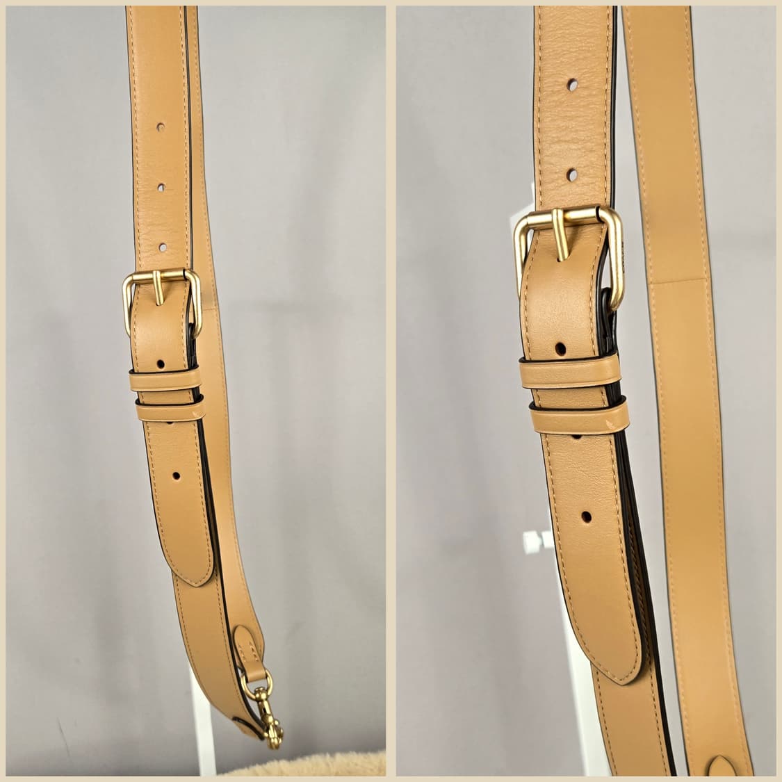 COACH 코치 시어링 필로우 태비 18 웜 뉴트럴 백 가방 정품 양털 상품이미지8