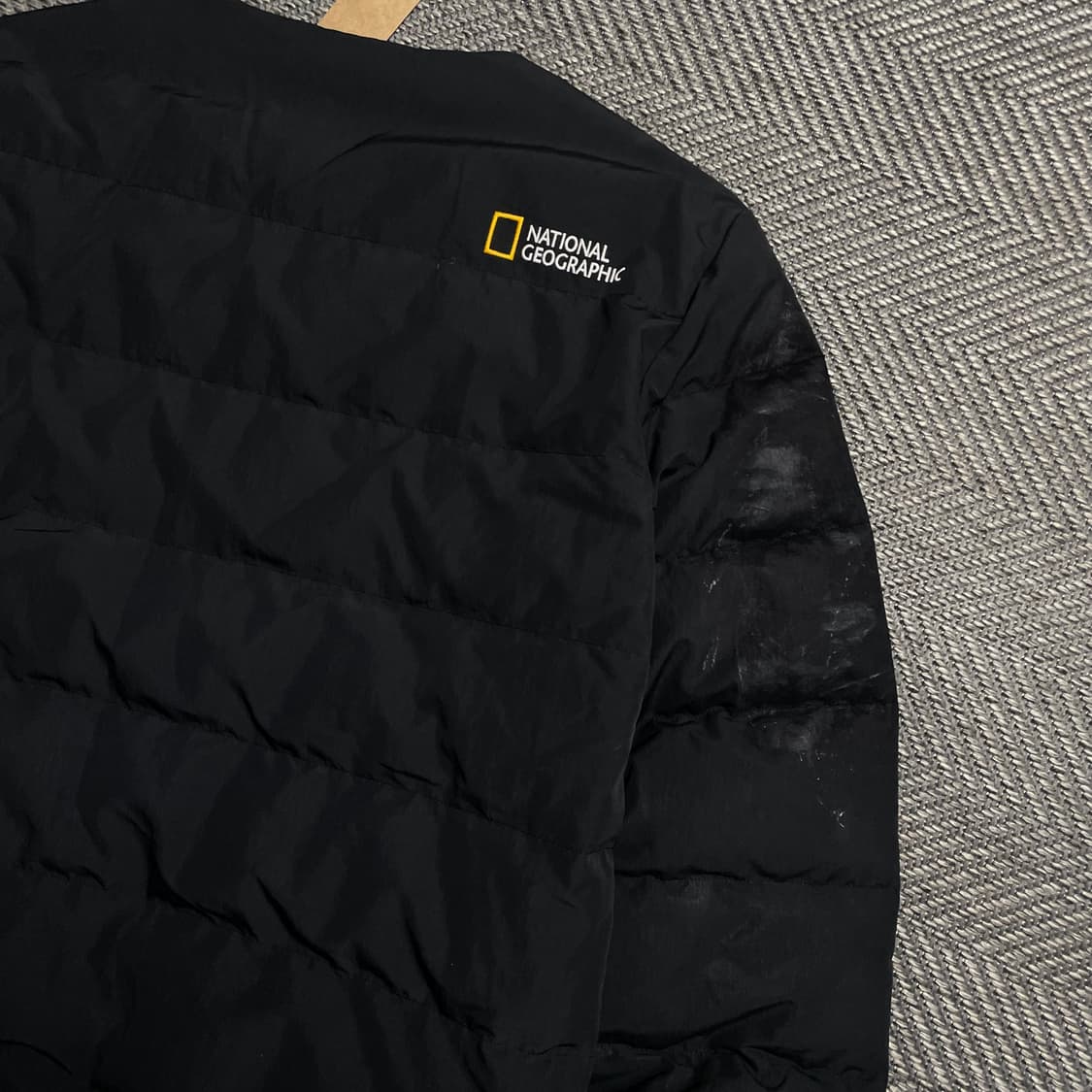 내셔널지오그래픽 로고 와펜 퀼팅 헤론 U넥 경량 다운 점퍼o 5223 상품이미지5