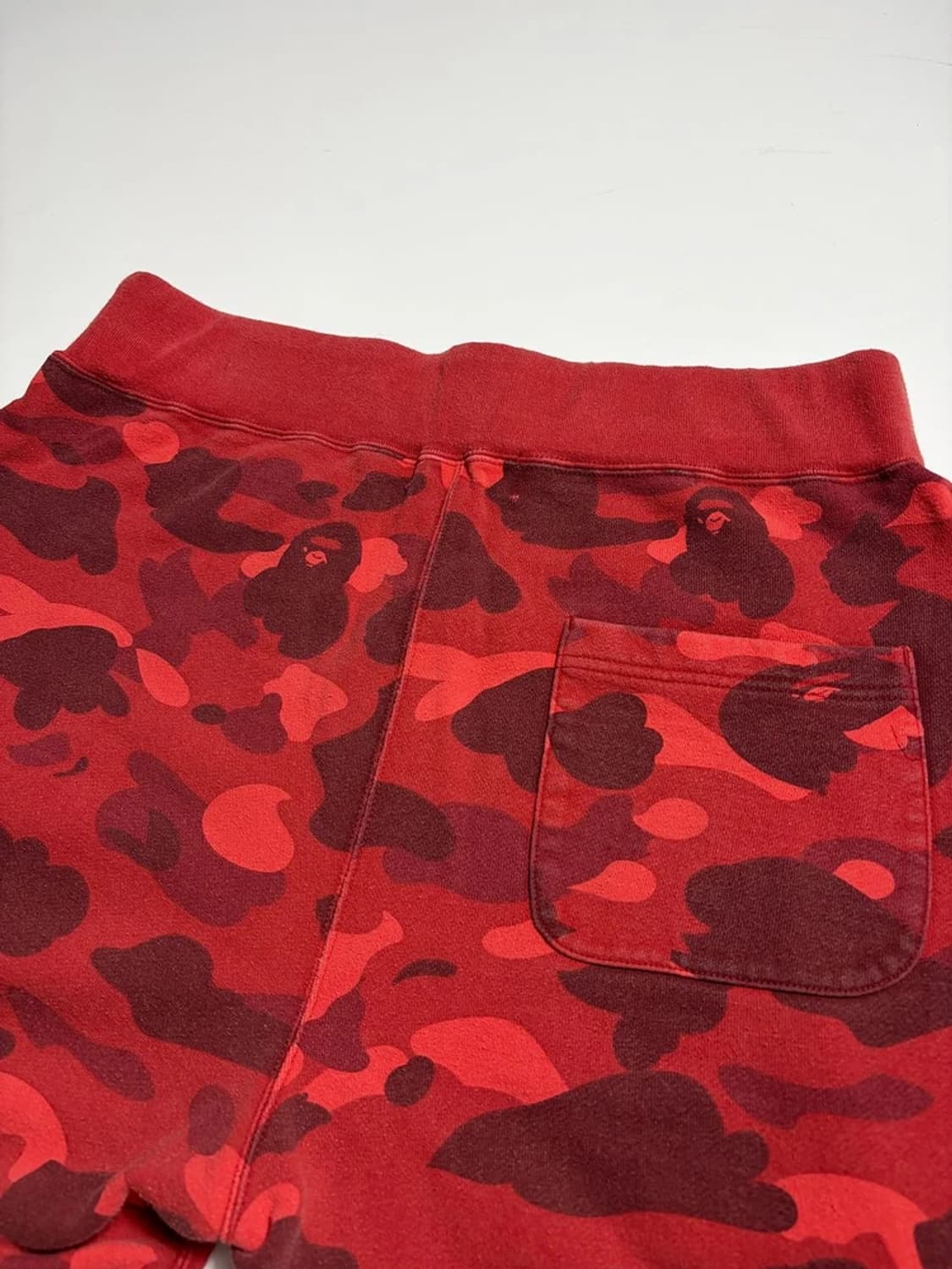 베이프 BAPE 레드 카모플라쥬 스웻 팬츠 R1679 상품이미지4
