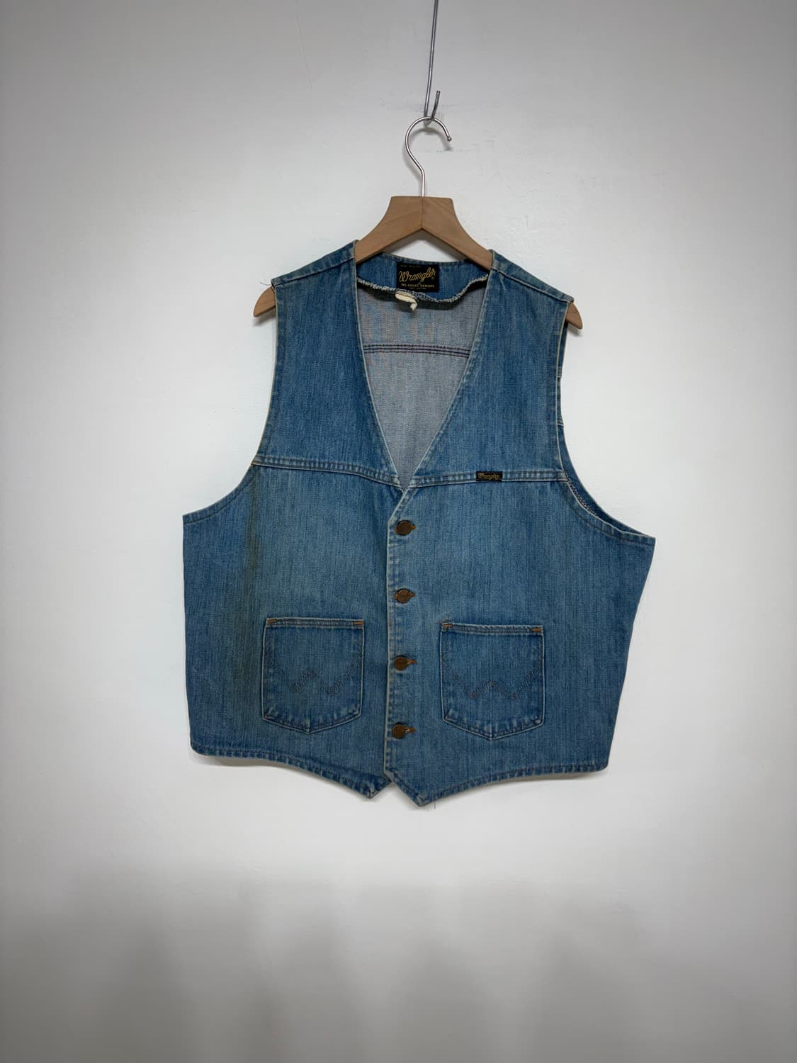 70‘s  vtg Wrangler denim vest  상품이미지1
