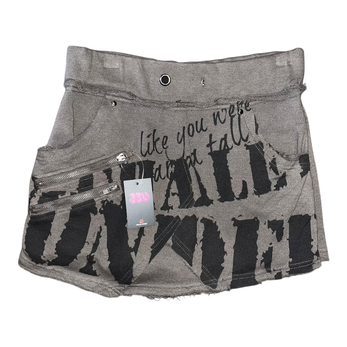 레터링 프린팅 그런지 밴딩 면팬츠 y2k펑크갸루 상품이미지1