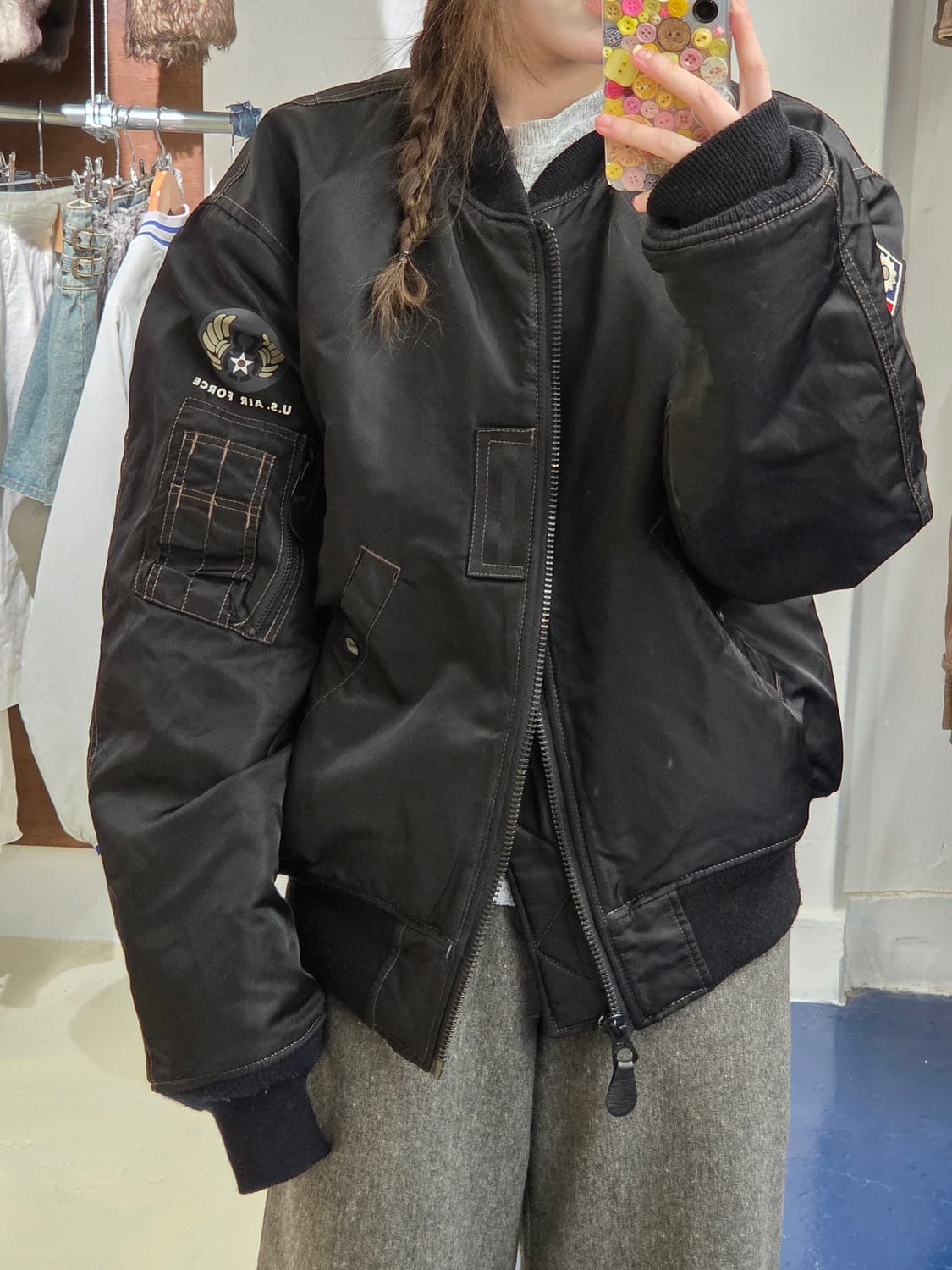 Military camo land ma-1 자켓 상품이미지1