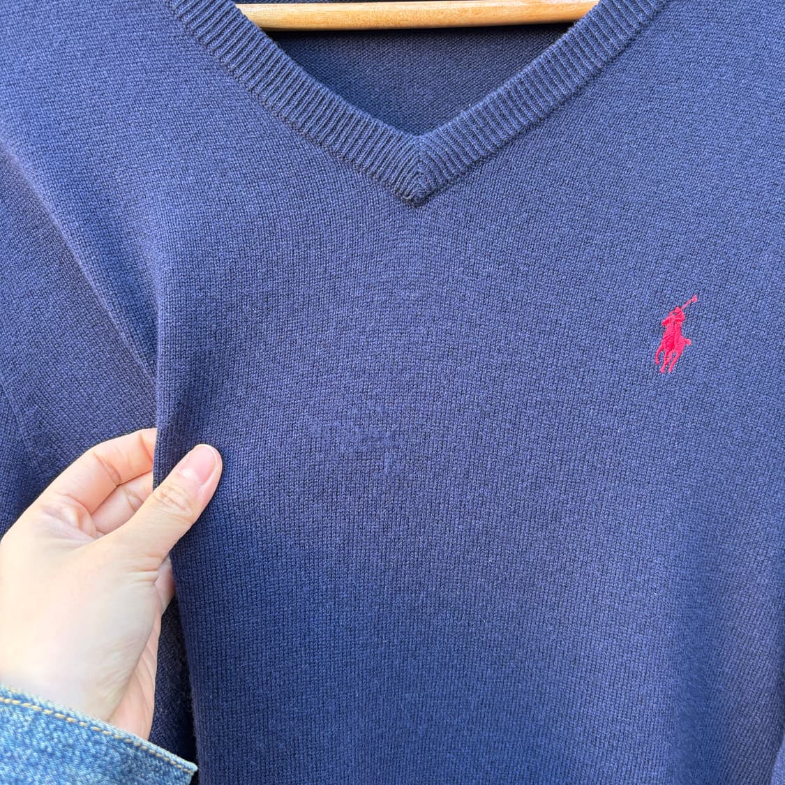 Polo 폴로 울 브이넥 니트 상품이미지4