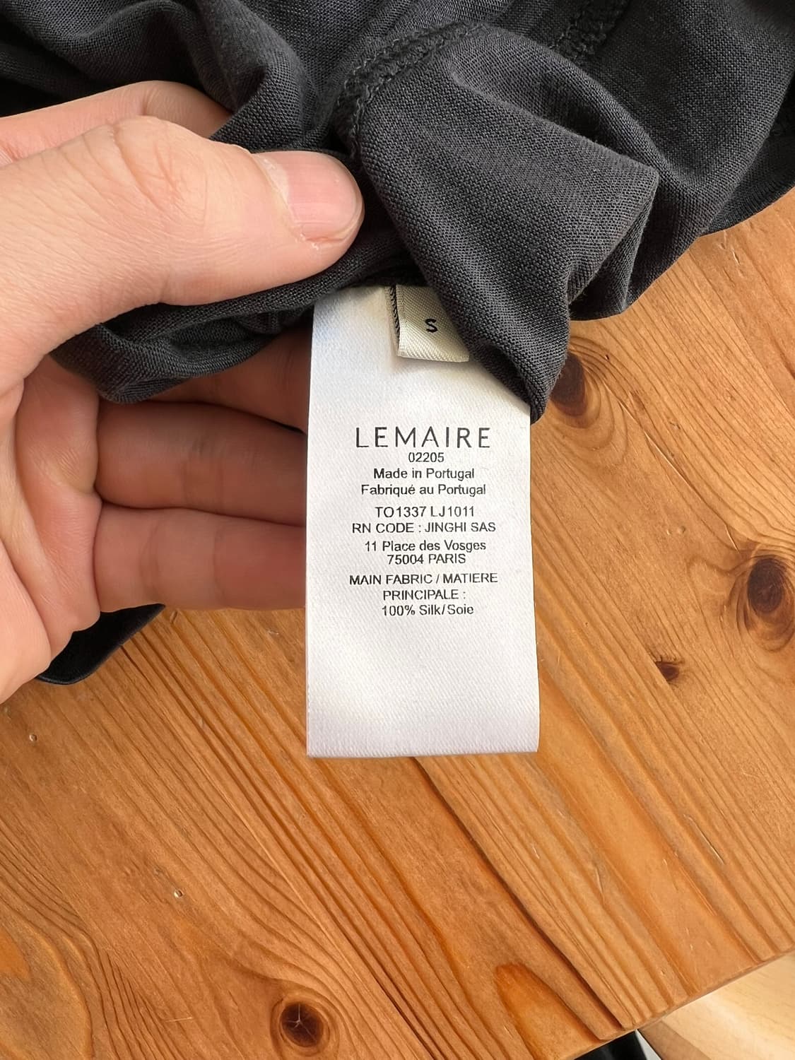 르메르 25SS 숏 슬리브 풀라드 탑(차콜) 상품이미지5