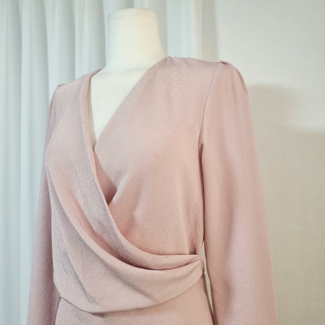 바네사브루노 랩스타일 드레이핑 원피스 (4455) 상태완벽 상품이미지4