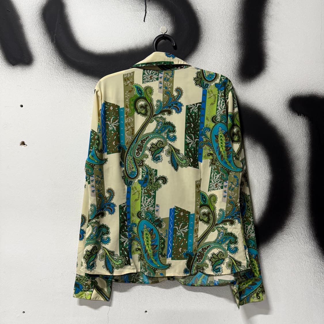 VTG 빈티지 페이즐리 패턴 라인 긴팔 셔츠 블라우스 상품이미지2