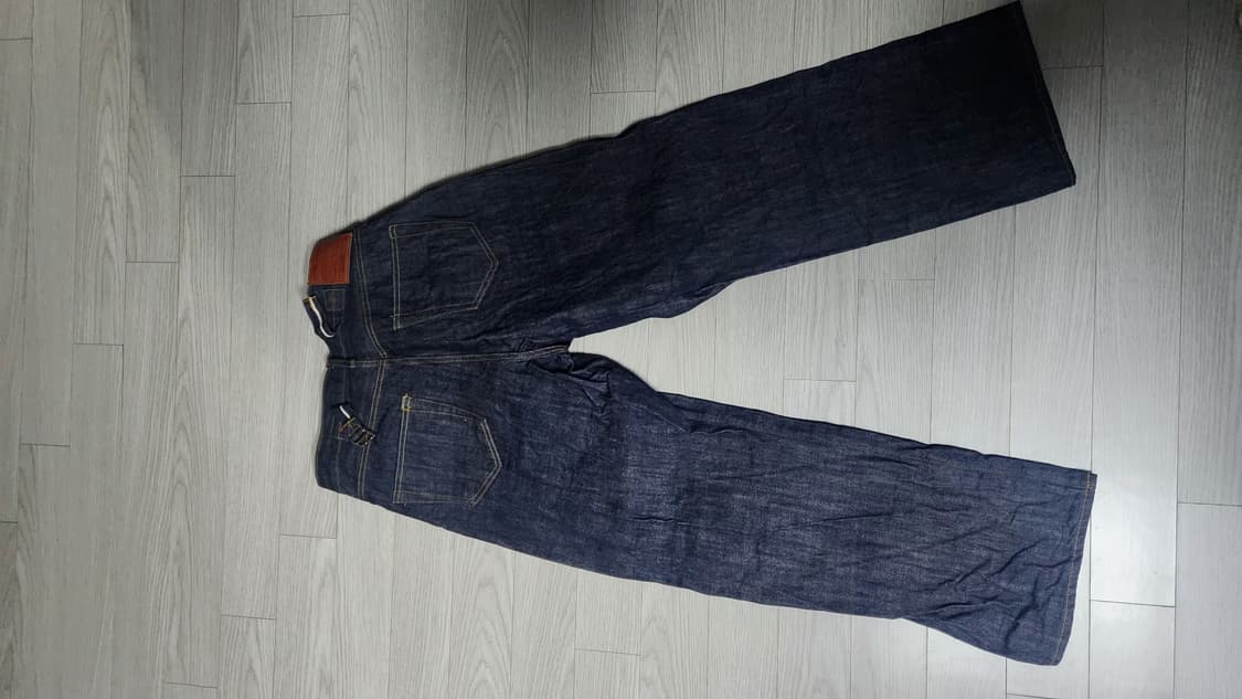 아웃스탠딩 30S CINCH BACK SELVEDGE WIDE PANTS 상품이미지2