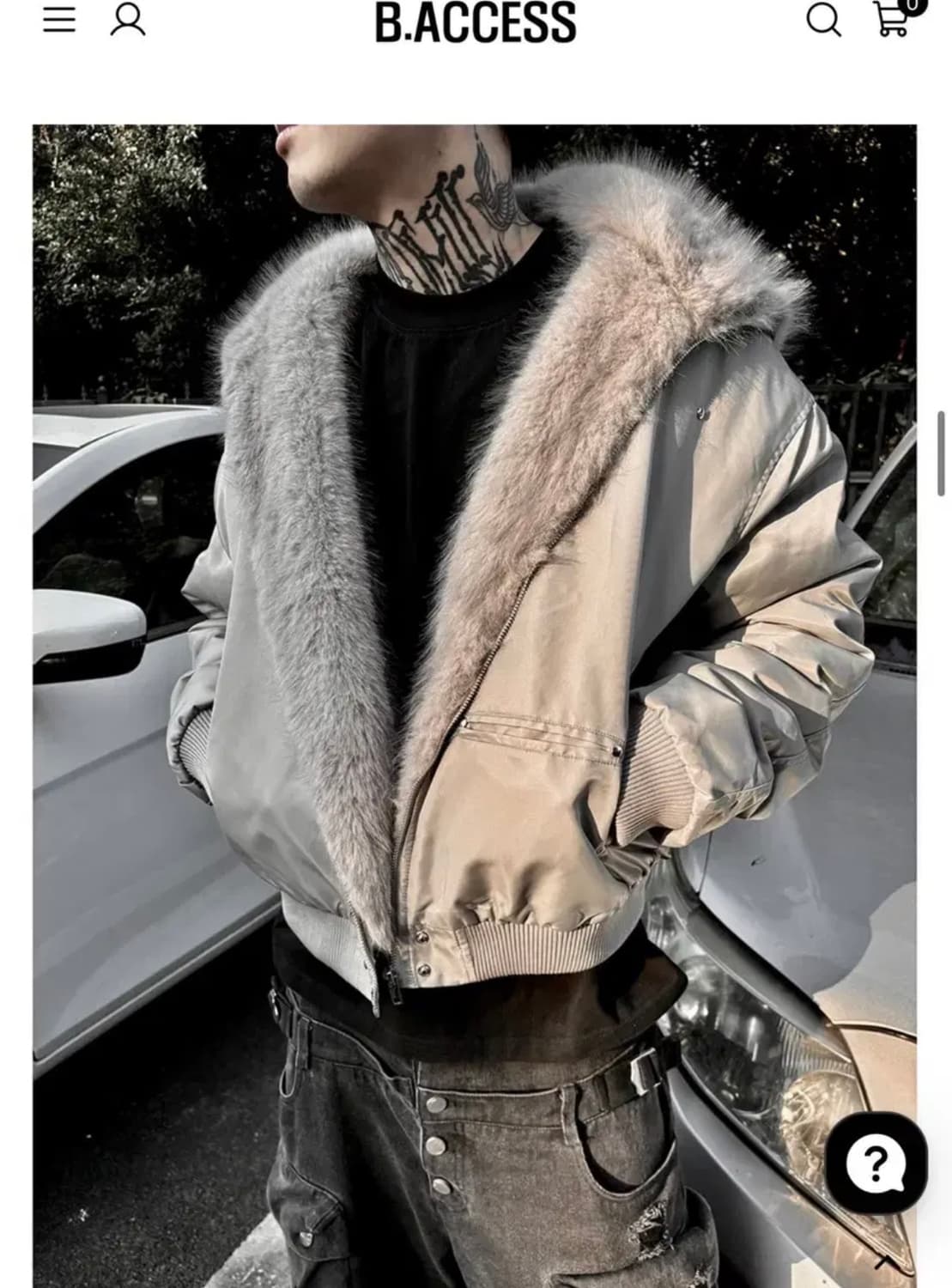 비엑세스 봄버 퍼 자켓 상품이미지2