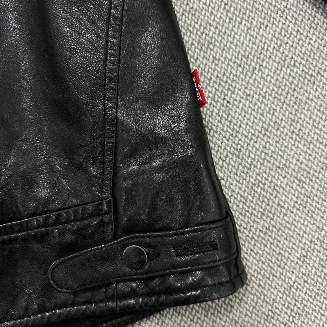 리바이스 램스킨 바이커 레더자켓(M) 상품이미지8
