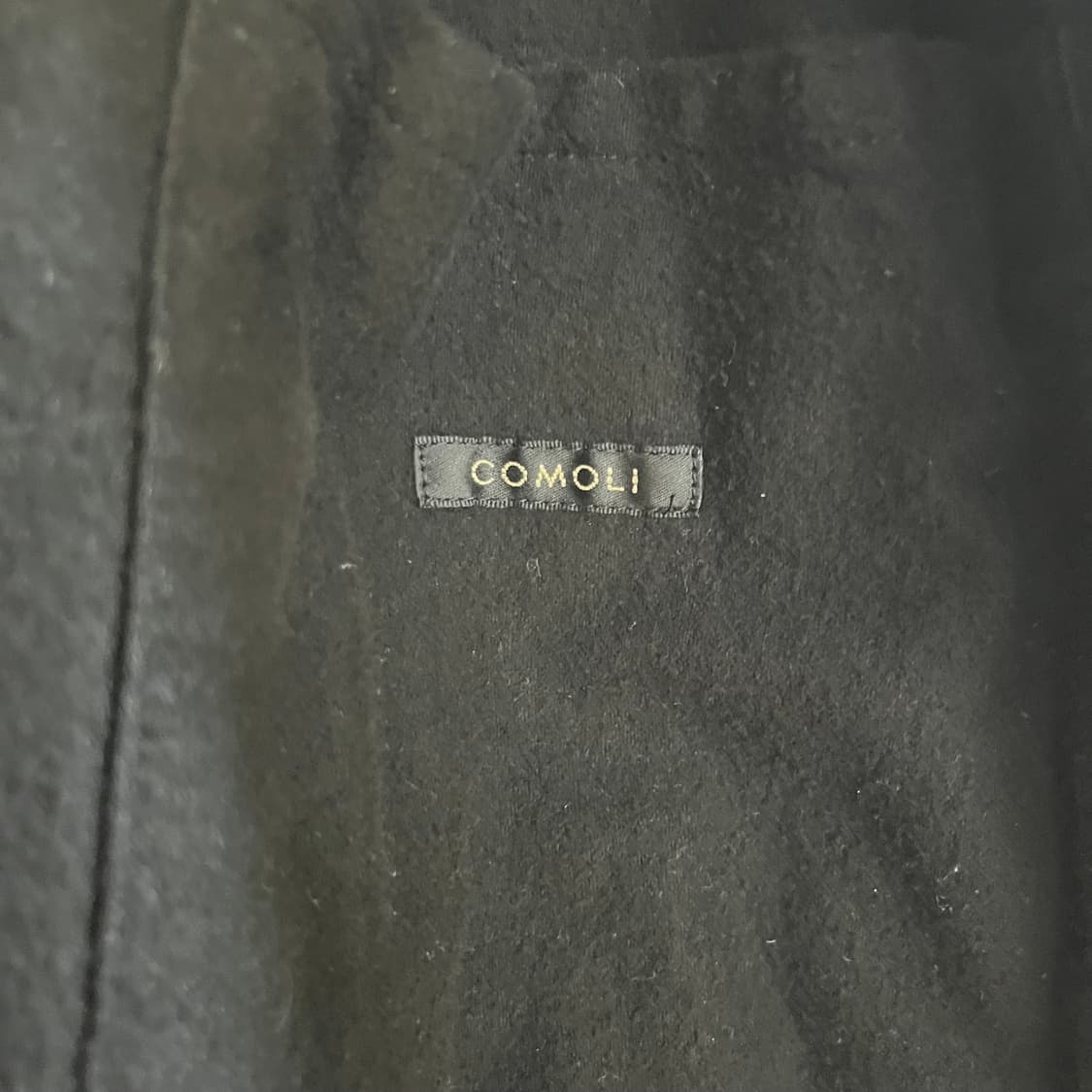 [3] 25AW comoli 코모리 블랙데님 집파카 후드 블랙 상품이미지3