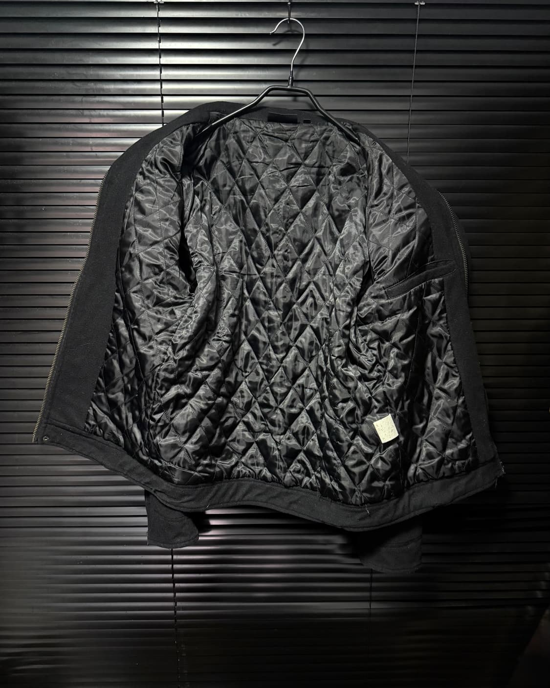 IGNITION 웨스턴 울 숏 집업 코트 집업 블랙 검정 가죽 레더 펑크 상품이미지7