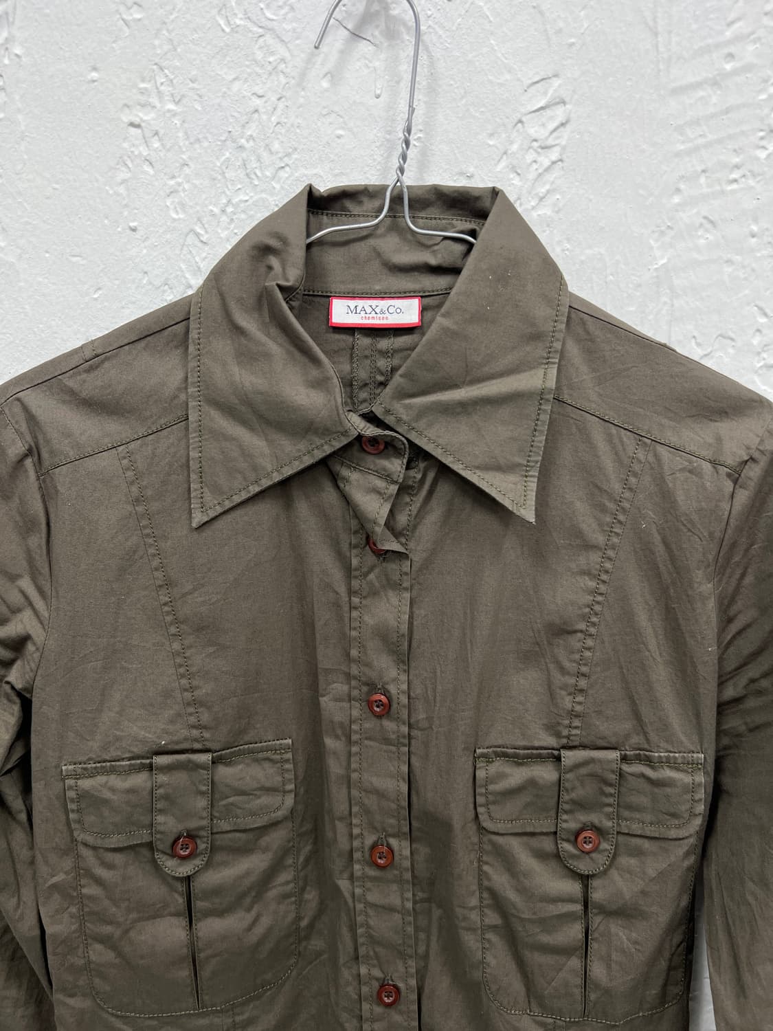 max&co khaki shirt 상품이미지4