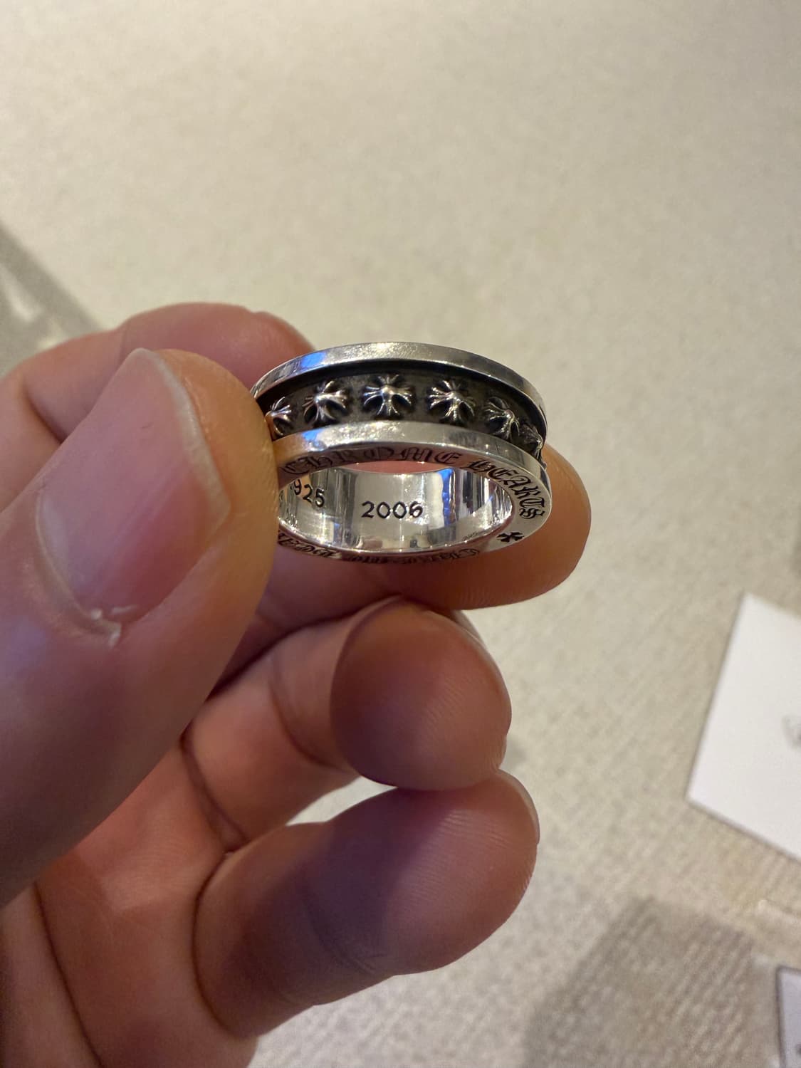 [US5.5 한국 10호] 크롬하츠 미니플러스링 풀구성 상품이미지5