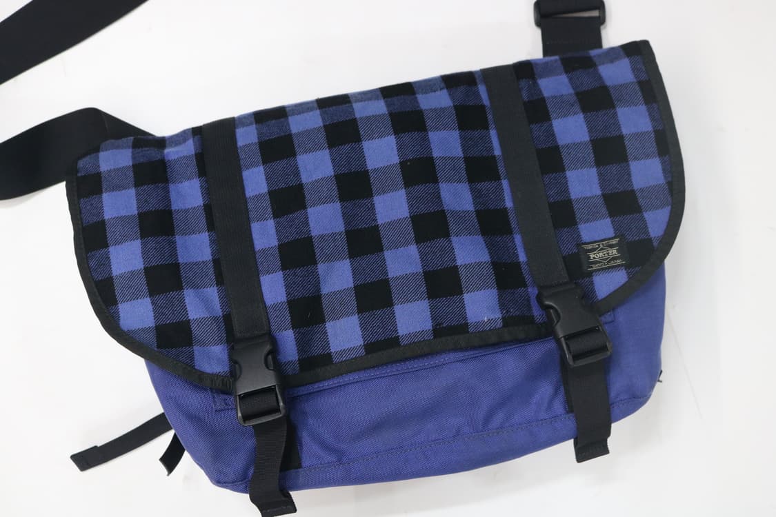 PORTER 헤드포터 블루 버팔로 체크 메신저 백 상품이미지3