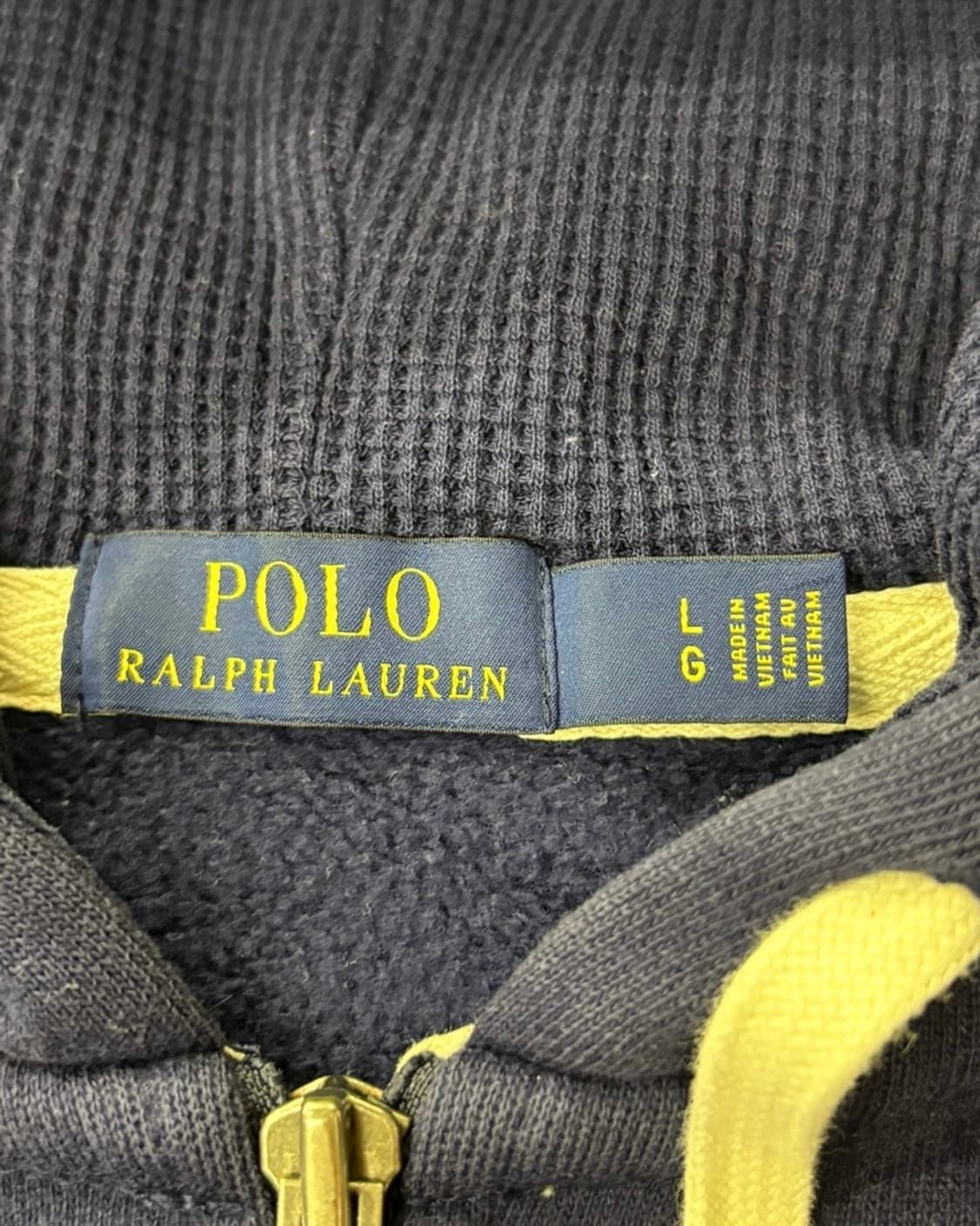 Polo 폴로랄프로렌 신형라벨 네이비 후드 집업 상품이미지5