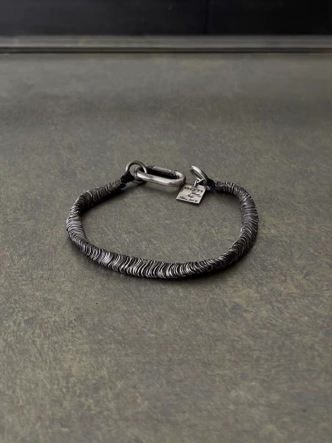 Oceanora 다크 고딕 핸드메이드 925 실버 헤비 팔찌 상품이미지2