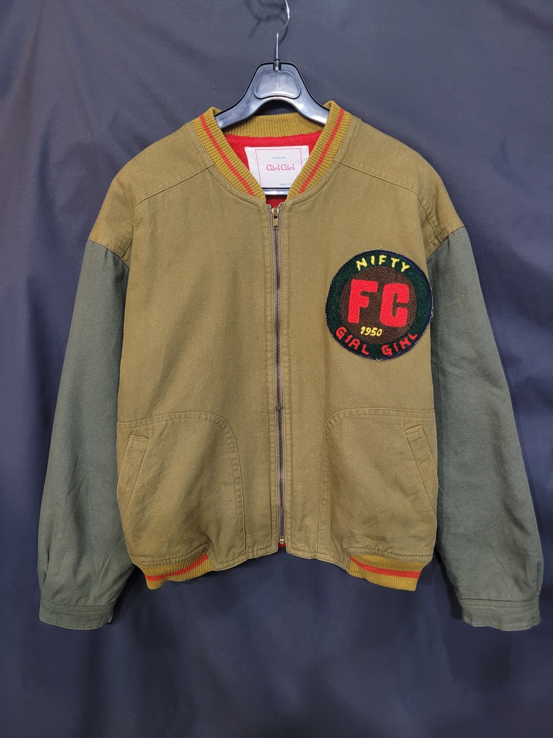 Girl Girls FC Japanese 빈티지 바시티 자켓  상품이미지1