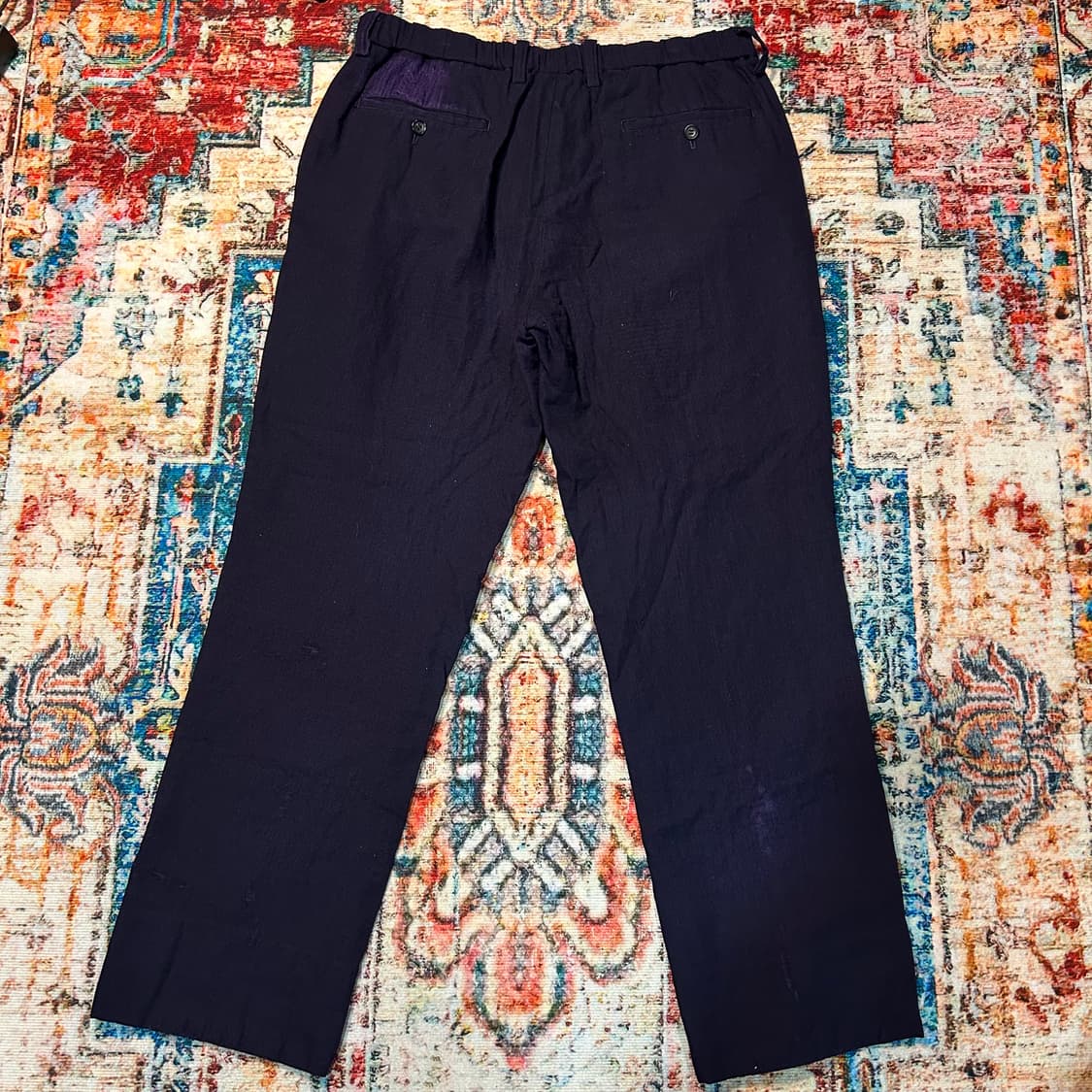 [34] 03ss 이세이 미야케 맨 네이비 린넨 팬츠 상품이미지2