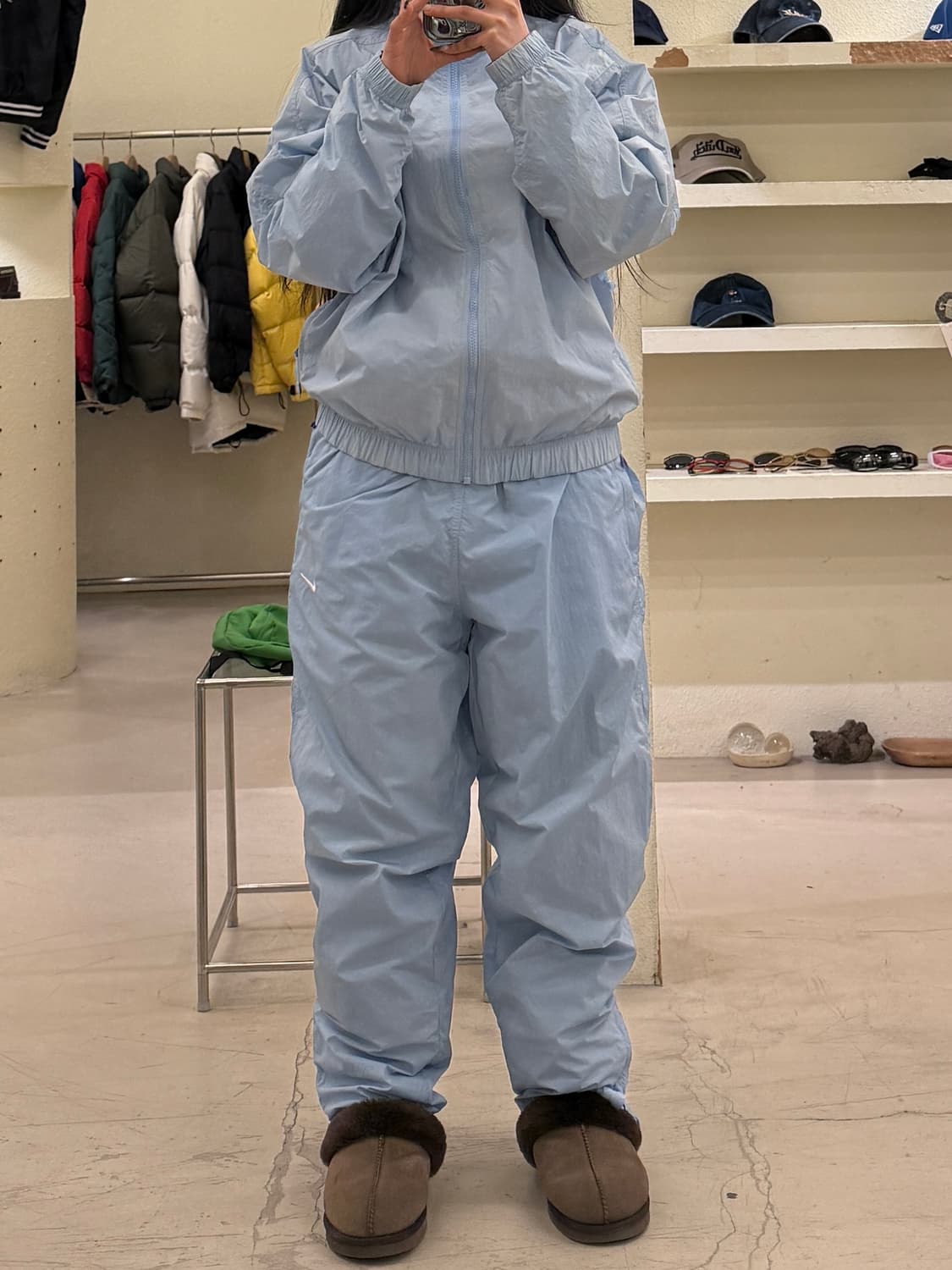 나이키 라이트블루 나일론 트랙팬츠 U1047 상품이미지1