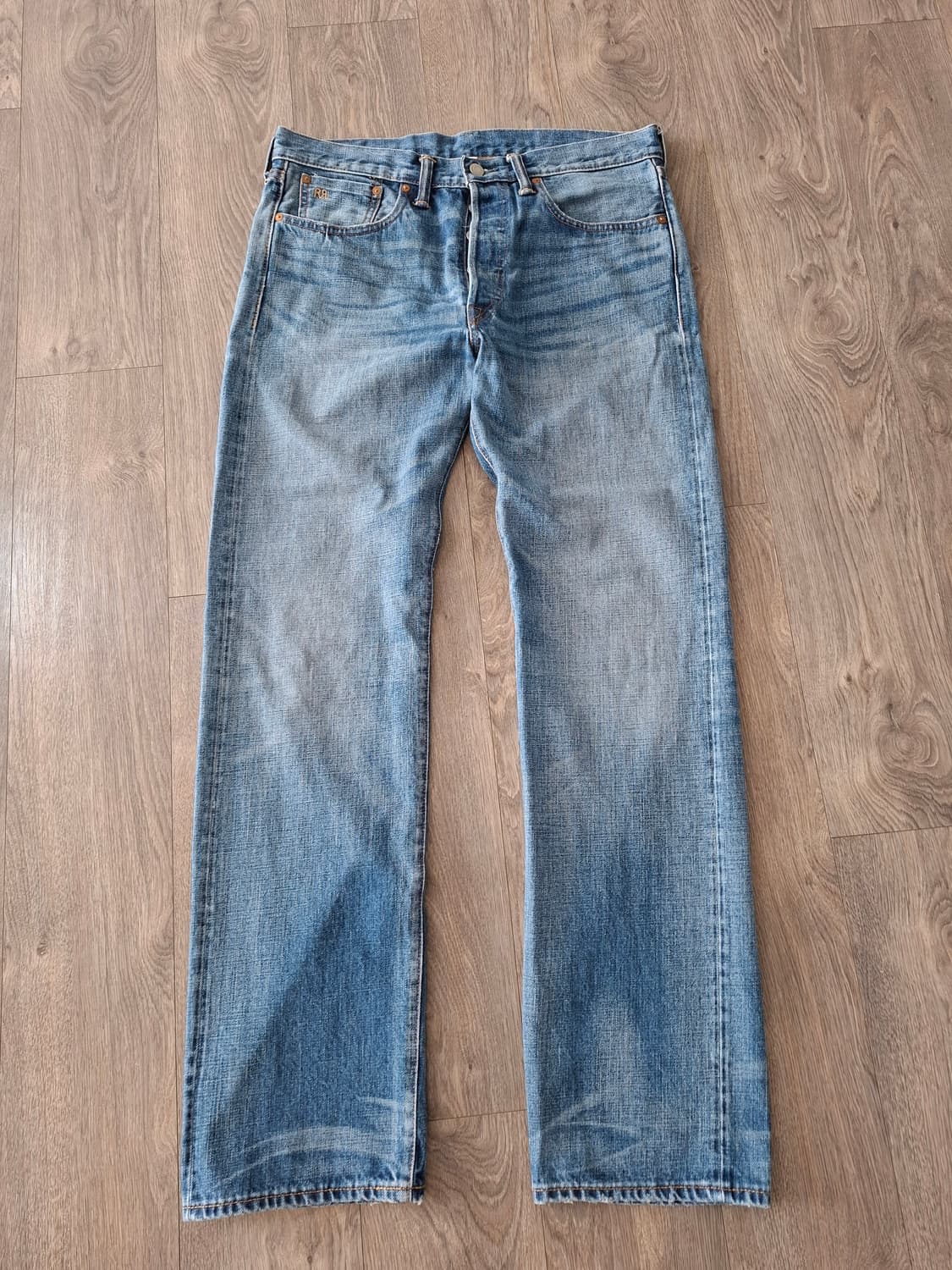 33/32 더블알엘 스트레이트핏 힐스뷰 데님 파이브포켓 빈티지 상품이미지1