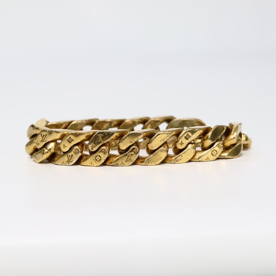 루이비통 모노그램 금장 체인 링크 팔찌 M 상품이미지2