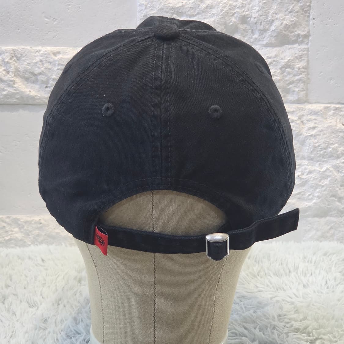 L8-8:HSH 메탈 로고빈티지 디스트로이드 블랙 볼캡(약56-59cm) 상품이미지4