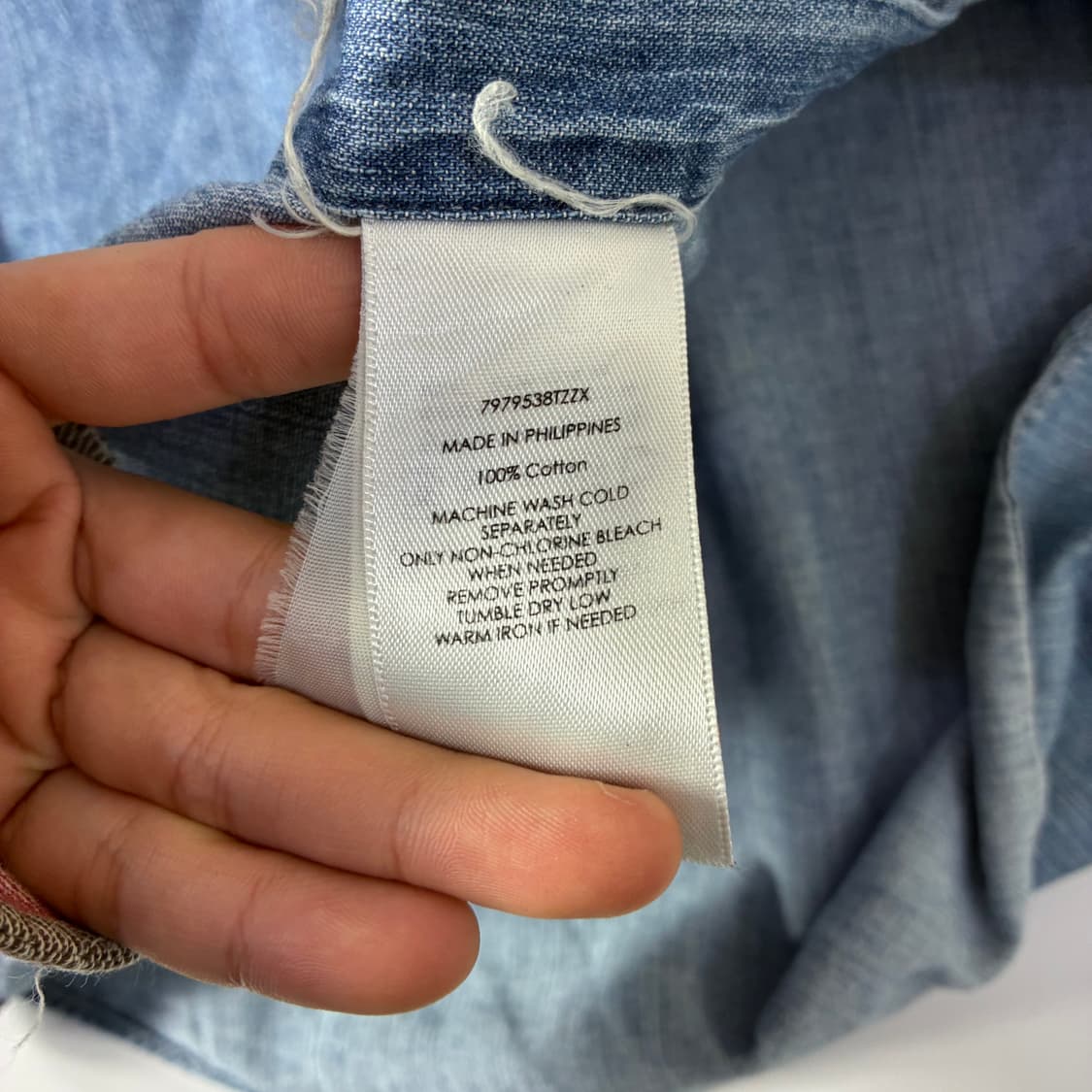 Polo   폴로 랄프로렌 자수 코튼  샴브레이 셔츠   상품이미지6