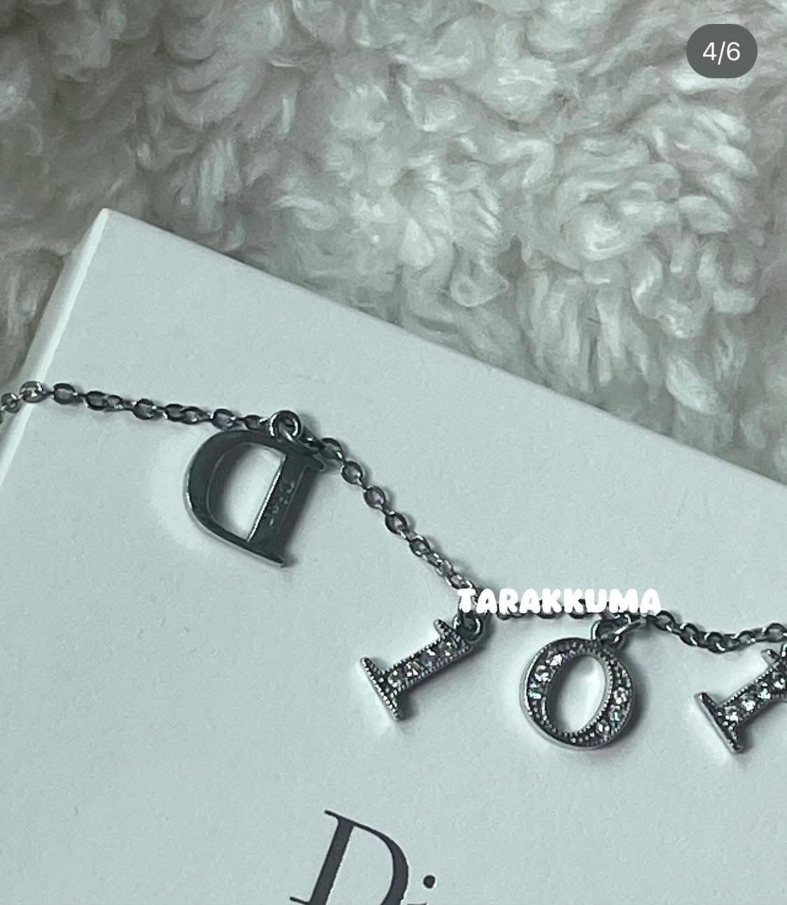 빈티지 디올 Dior 레터링 레볼루션 큐빅 보석 목걸이 상품이미지4