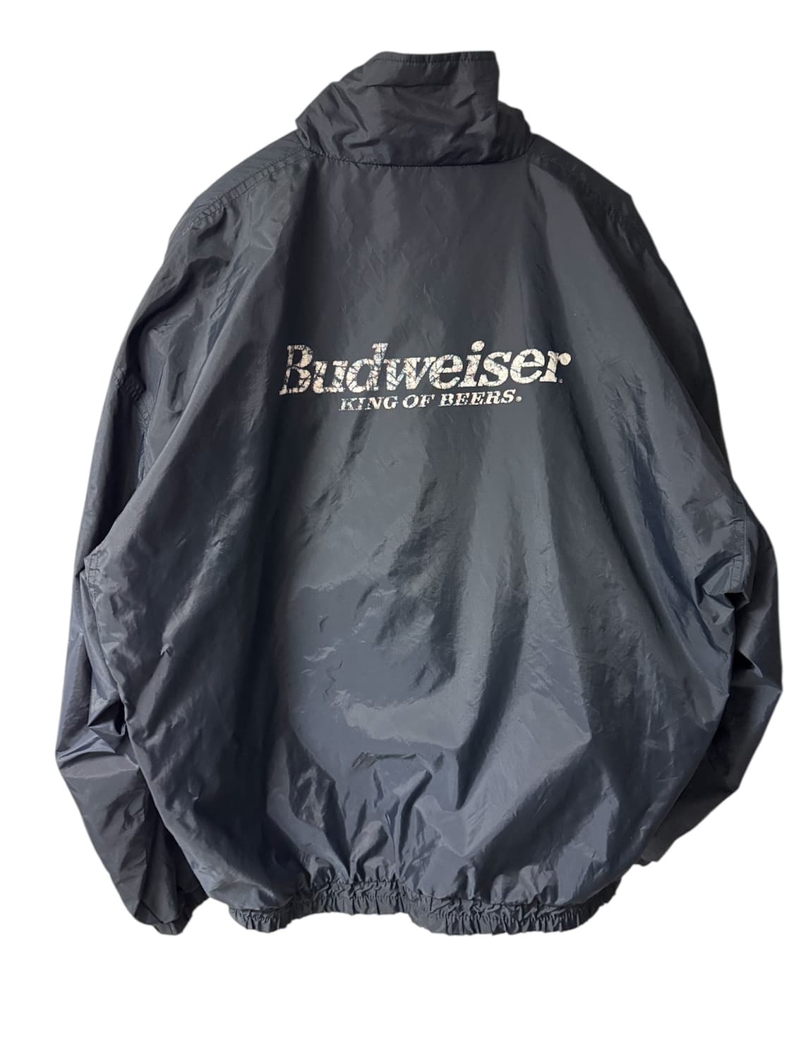 빈티지 버드와이저 Budweiser 원포인트 나일론 자켓 네이비 OS 상품이미지7