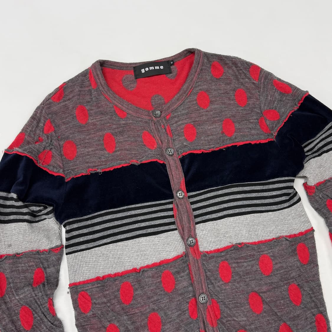 Gomme mixed cardigan 상품이미지4