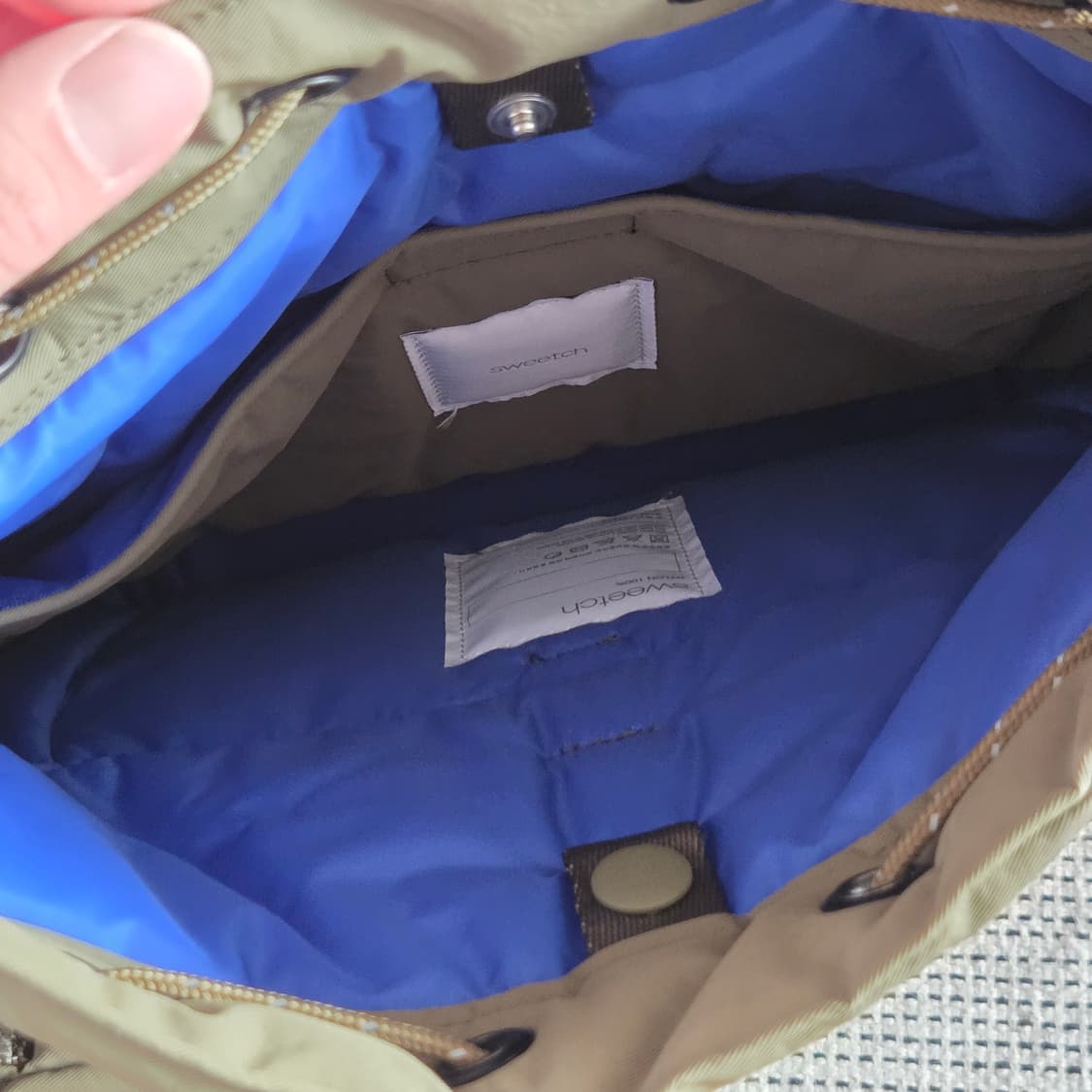 (새상품) 스위치 시티보이즈 버킷백 M 올리브그린 포터맛 상품이미지9