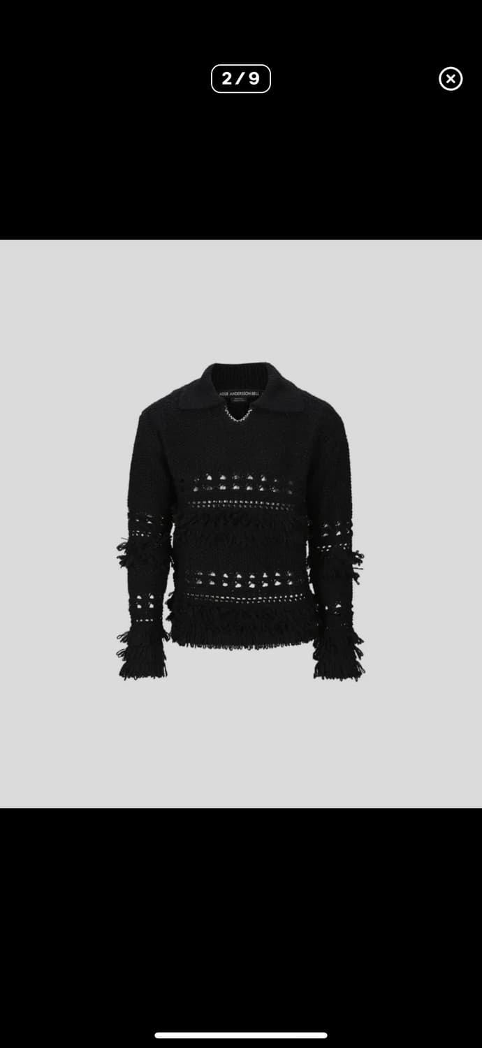 앤더슨벨 블랙 니트 XL 상품이미지1