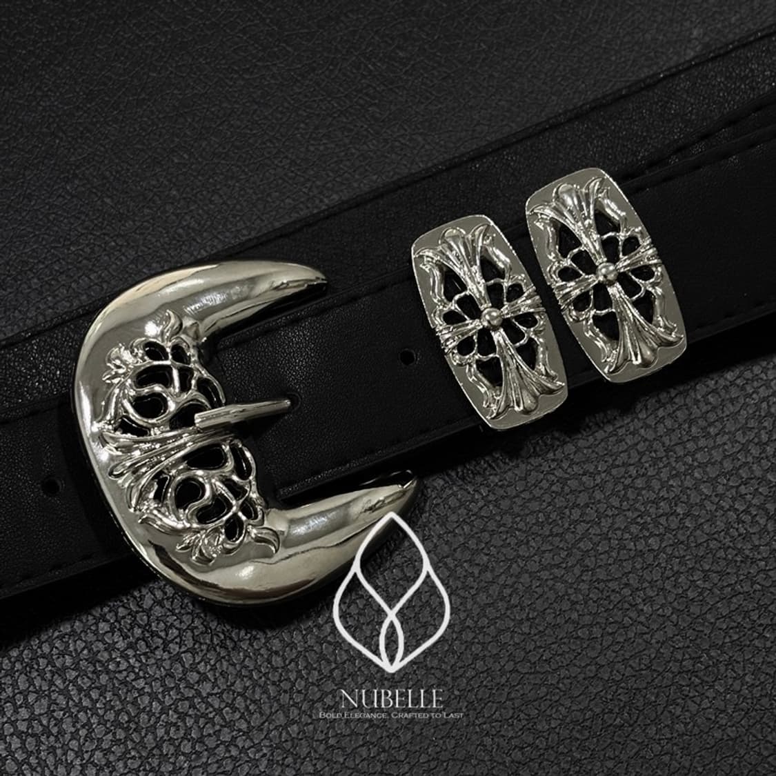 🌗 Chrome western belt / 크롬 볼드 웨스턴 벨트 상품이미지8