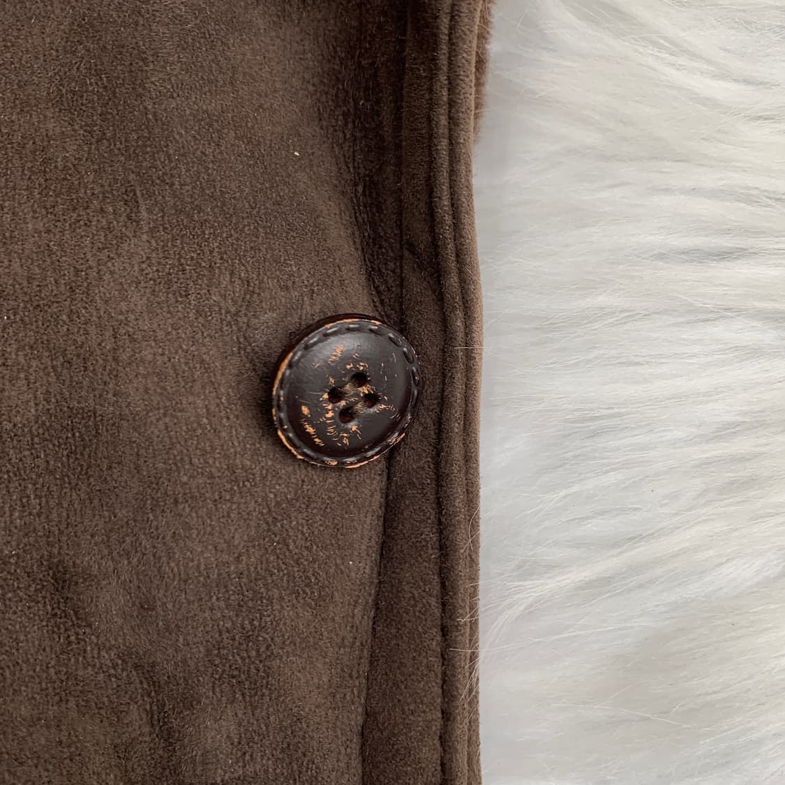 일본 빈티지 BERGE 양가죽 무스탕 코트 1711 상품이미지4